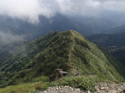 西黒尾根風景