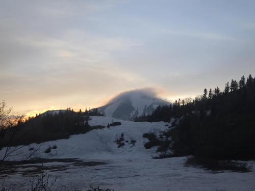 火打山夕焼け