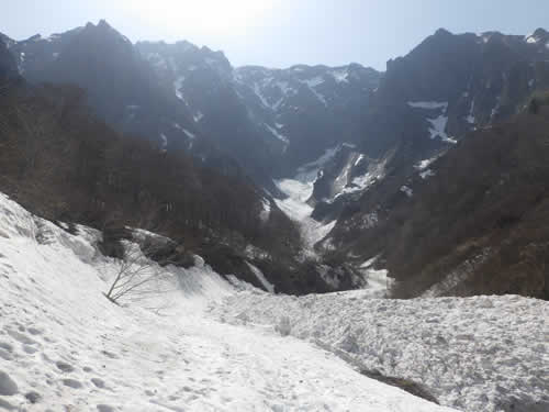 雪崩跡